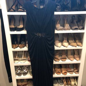 Dark Navy Blue Evening gown - Adrianna Papell